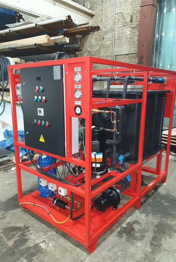 Разработка, производство и поставка чиллера серии МГЧ на базе компрессора Invotech для линии производства порошковых красок