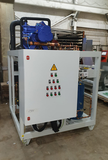 Разработка, производство и поставка компрессорно-рессиверного агрегата на базе винтового компрессора  DAMING SLD230-70 для камеры шоковой заморозки мясных изделий