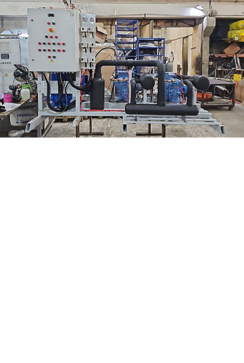 Разработка, производство и поставка компрессорно-конденсаторного агрегата на базе поршневых компрессоров Refcomp для камеры хранения молочной продукции